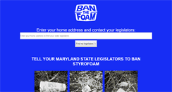 Desktop Screenshot of banthefoam.org